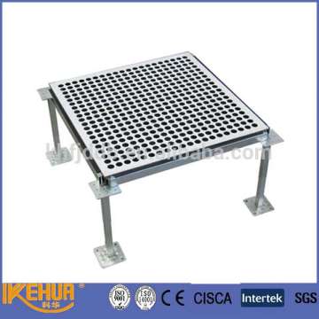 All steel airflow perforate raised flooring