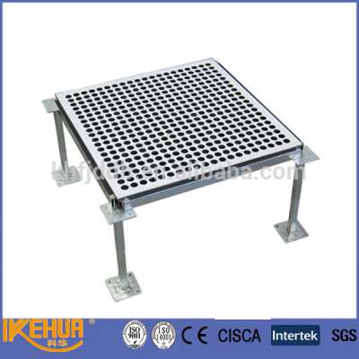 All steel airflow perforate raised flooring